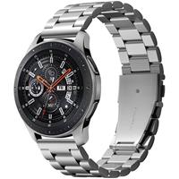 Spigen Modern Fit Steel Watch Band Voor De Samsung Galaxy Watch 46 Mm - Zilver