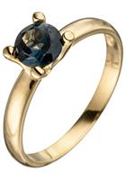 Jobo Goldring, 585 Gold mit Blautopas