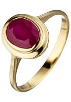 Jobo Goldring, oval 585 Gold mit Rubin