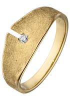 Jobo Fingerring, 585 Gold mit Diamant 0,04 ct.