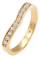 Elli Diamonds Fingerring  Ring Diamanten V-Form Verlobung, 0611512320, 0611522320, mit Brillanten