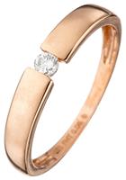 Jobo Solitärring, 585 Roségold mit Diamant 0,08 ct.