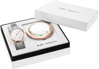 Julie Julsen Quarzuhr Beauty Rosé Silver, JJW1176RGSME-SET, (Set, 2 tlg., Geschenkset - Uhr mit Spiegel)