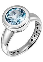 Jobo Fingerring, 925 Silber mit Blautopas