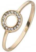 Jobo Fingerring, 333 Gold mit 17 Zirkonia