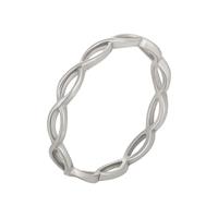 CAÏ Silberring »925/- Sterling Silber rhodiniert Cut Outs Stacking«