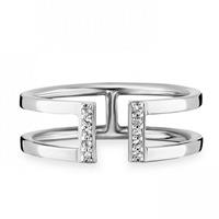 CAÏ Ring »925/- Sterling Silber rhodiniert Topas«