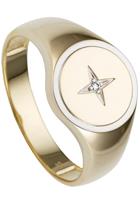 Jobo Fingerring »Ring mit Diamant«, 585 Gold bicolor