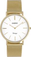 OOZOO Timepieces Horloge Vintage Goud/Wit | C9910