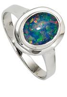 Jobo Goldring »Ring mit Opal-Triplette«, 585 Weißgold