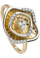 Jobo Diamantring »Ring mit 23 Diamanten«, 585 Gold bicolor