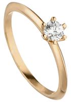 JOBO Fingerring "Ring mit Diamant Brillant 0,15 ct.", 585 Roségold