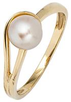 Jobo Perlenring »Ring mit Perle 6,5 mm«, 585 Gold