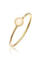 Elli Fingerring »Solitär Rosa Quarz Edelstein 375 Gelbgold«