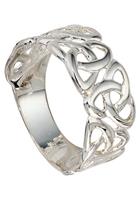 Jobo Silberring »Ring breit«, 925 Silber rhodiniert