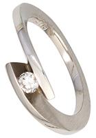 Jobo Solitärring »Ring mit Diamant 0,15 ct.«, 950 Platin