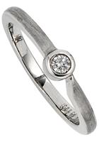 Jobo Fingerring »Diamant-Ring 0,08 ct.«, 950 Platin