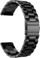 Strap-it Stalen horlogeband 18mm universeel (zwart)