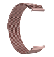 Strap-it Milanese horlogeband 22mm - universeel - rosé pink