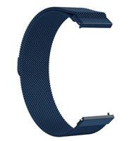 Strap-it Milanese horlogeband 20mm - universeel - blauw