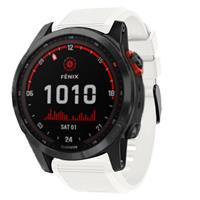 Strap-it Garmin Fenix 7x siliconen bandje (wit)