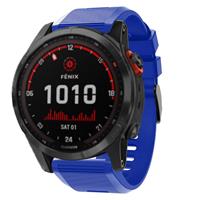 Strap-it Garmin Fenix 7x siliconen bandje (blauw)