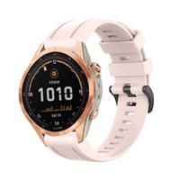 Strap-it Garmin Fenix 7s siliconen bandje (lichtroze)