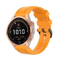 Strap-it Garmin Fenix 7s siliconen bandje (oranje)