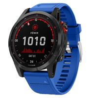 Strap-it Garmin Fenix 7 siliconen bandje (blauw)