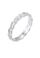 Elli Elli Ring Dames Gevlochten Oneindig Knoop Trend in 925 Sterling Zilver