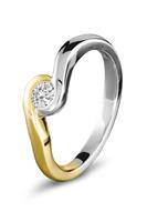 Diamonde Gouden bicolor ring 0.24 ct diamant