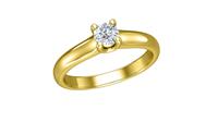 Diamonde Geelgouden diamanten solitair ring