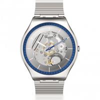 Swatch January Drops Ringing In Blue Herrenuhr in Silber SS07S116GG
