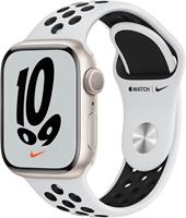 Apple Watch 7 Nike (41mm) GPS Alu mit Nike Sportarmband polarstern/pure platinum/schwarz