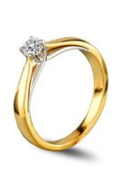 Diamonde Gouden bicolor ring SOL-M957-025-G2