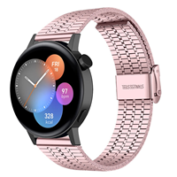 Strap-it Huawei Watch GT 3 42mm luxe stalen bandje (roze)