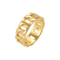 KUZZOI KUZZOI Ring Heren Statement Massief Trend Cool geoxideerd in 925 Sterling Zilver