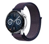 Strap-it Huawei Watch GT 3 46mm nylon band (paars-blauw)