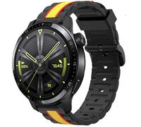 Strap-it Huawei Watch GT 3 46mm Special Edition band (zwart/geel)