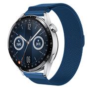 Strap-it Huawei Watch GT 3 46mm Milanese band (blauw)