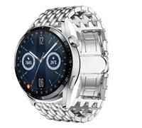 Strap-it Huawei Watch GT 3 46mm stalen draak band (zilver)