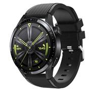 Strap-it Huawei Watch GT 3 46mm siliconen bandje (zwart)