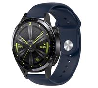 Strap-it Huawei Watch GT 3 46mm sport band (donkerblauw)
