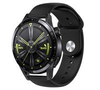 Strap-it Huawei Watch GT 3 46mm sport band (zwart)