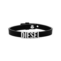 Diesel Armband »LEATHER/STEEL, DX1346040«