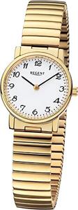 Regent Quarzuhr Regent Damen Armbanduhr Analog, Damen Armbanduhr rund, extra groß (ca. 26,5mm), Edelstahlarmband