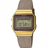 Casio A700WEGL-5AEF Vintage Iconic Damenuhr Beige/Goldfarben