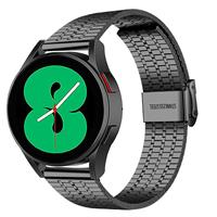 Strap-itÂ Strap-it Samsung Galaxy Watch 4 - 44mm roestvrij stalen band (zwart)