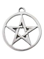 AdeliaÂ´s Amulett Â»Siegel der Hexerei (versilbert)Â«, Geschlossenes Pentagramm - Magie des Geistes