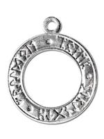 AdeliaÂ´s Amulett Â»Siegel der Hexerei (versilbert)Â«, Hexen Rune - Elementare Kraft